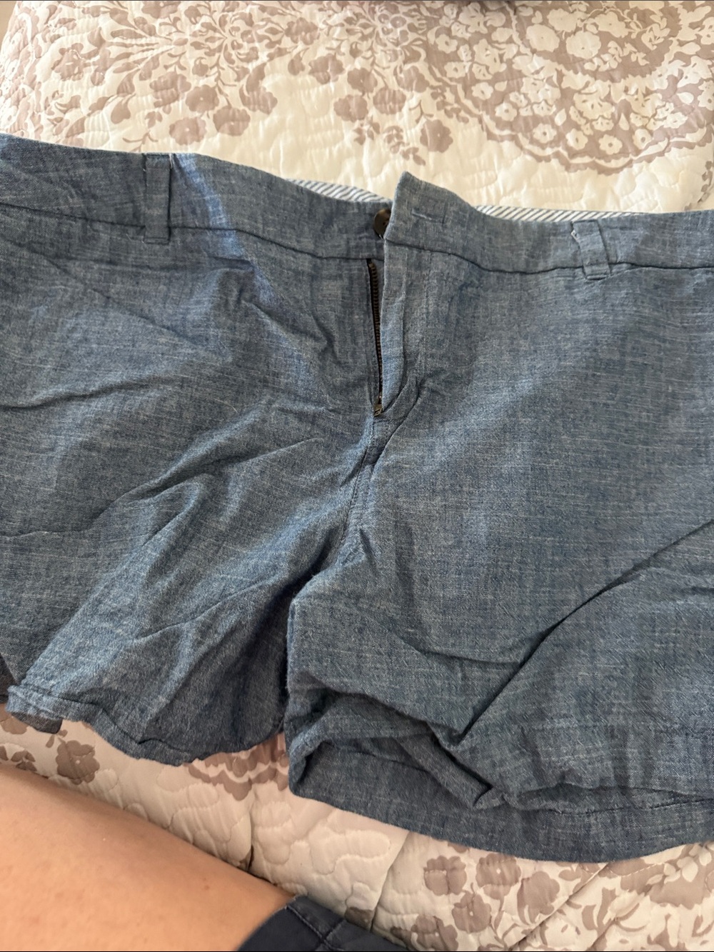 Merona Chambray Blue Bermuda Shorts